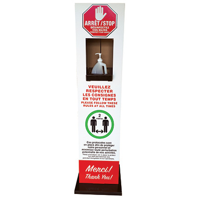 Image Hand Sanitizer Stand - Cardboard Display