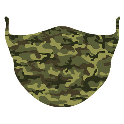 Image Masque réutilisable pour enfants - Motif camouflage