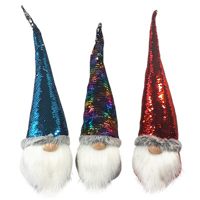Image Gnomes Glamour avec chapeaux de paillettes réversibles