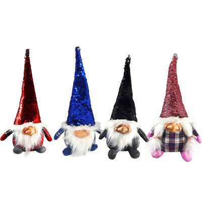 Image Quatuor glamour avec chapeaux en paillettes réversibles