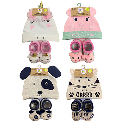 Image 12 pc Assortment of sets/2 Hats-Socks