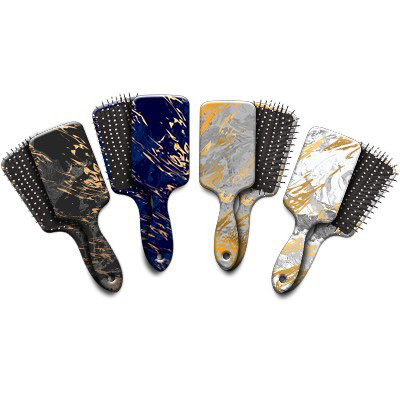 Image Brosses à cheveux pour adultes - Série marbrée - Assortiment de 12 mcx