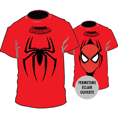 Image Licensed T-Shirt, Spider Man, red