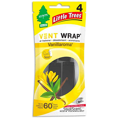 Image Désodorisant pour auto vent wrap Little Trees (4/pqt) - Vanillaroma