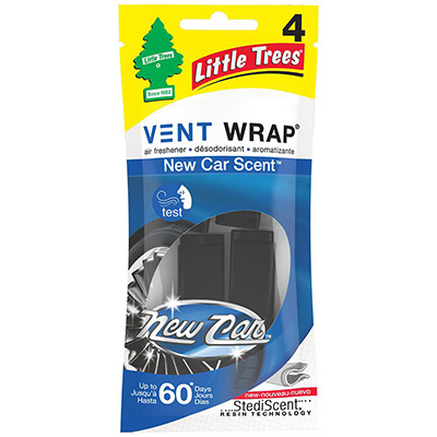 Image Désodorisant pour auto vent wrap Little Trees (4/pqt) - Nouvelle voiture