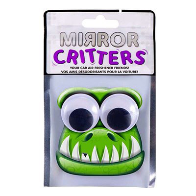 Image Mirror Critters Air Freshener - Dinosaur - Fresh Pine Fragrance - Googly Eyes