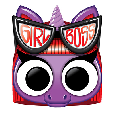 Image Sent-bon Mirror Critters - "Boss Girl"  Licorne - Fragrance Nouvelle Voiture