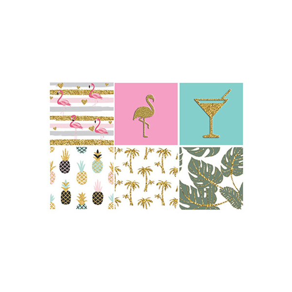 Image Assortment of 12 Summer napkins, 6 designs, 30 units per pack
