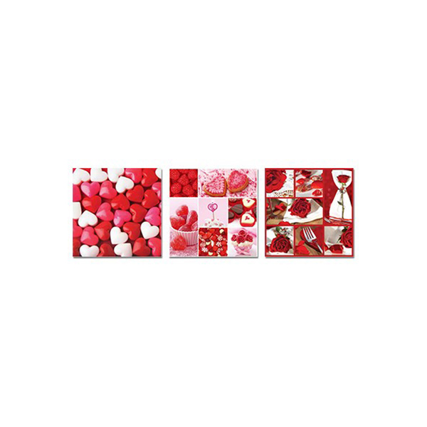 Image Assortiment de serviettes de table, Saint-Valentin
