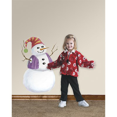 Image Seasonal Wall Decals - Build a Giant Snowman
