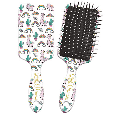 Image Little Princess Kids Hair Brush - COOL Animals Series - Lama