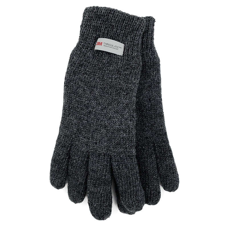 Image 3M Knitted Gloves for Men, Dark Grey