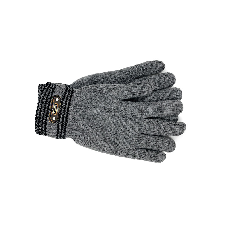 Image Gants en laine pour hommes, gris