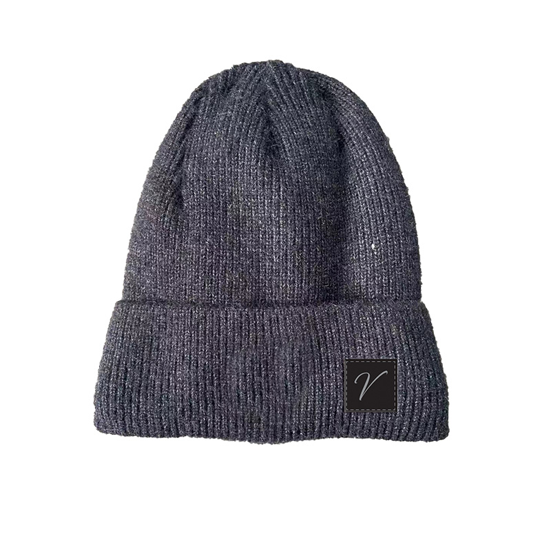 Image Tuque en tricot pour hommes - Gris foncé