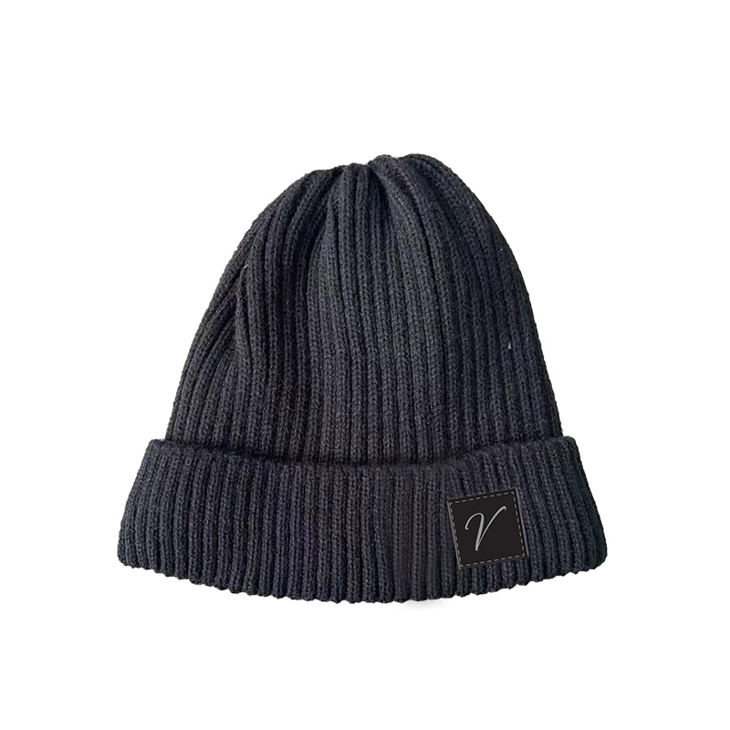 Image Knitted Hat for Men - Black