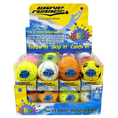 Image Balle Mega WaveRunner - Édition Sport 9cm, 5 sports et couleurs assorties