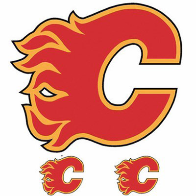 Image Calgary Flames 2x2ft Peel and Stick Appliqué