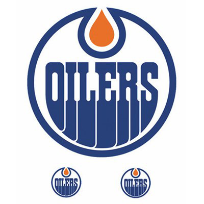 Image Edmonton Oilers 2x2ft Peel and Stick Appliqué