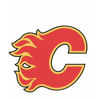 Image Calgary Flames 2 x 5.5'' Peel and Stick Appliqués