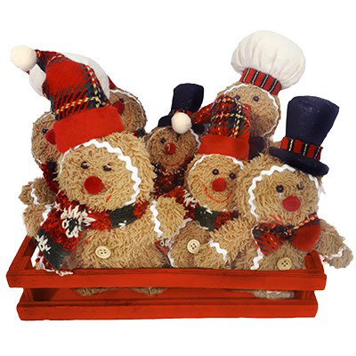 Image Mini Gingerbread Christmas Ornaments