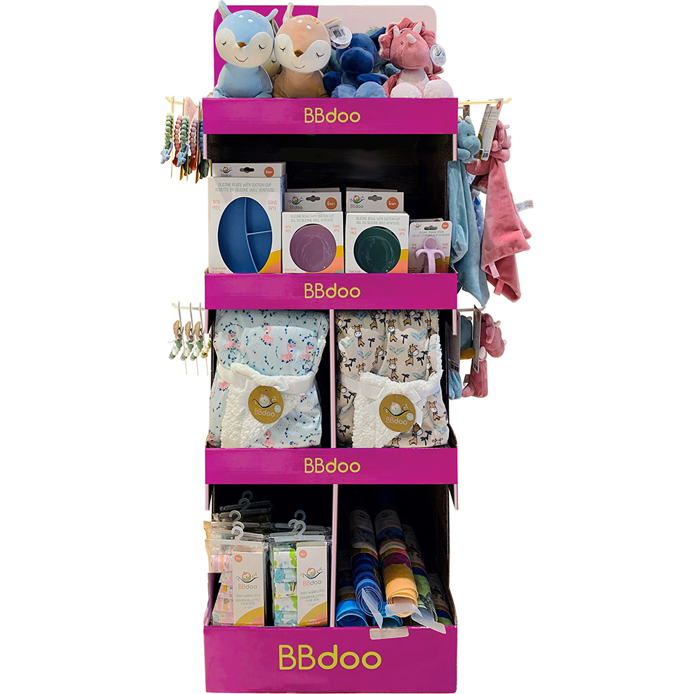 Image BBdoo Baby Accessories in a Pop-up floor Display, Kit #1