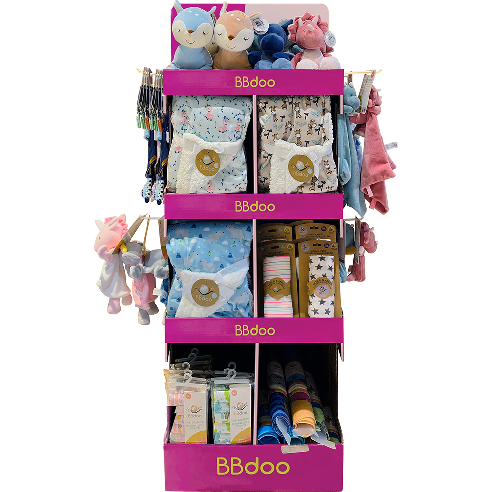 Image BBdoo Baby Accessories in a Pop-up floor Display, Kit #1