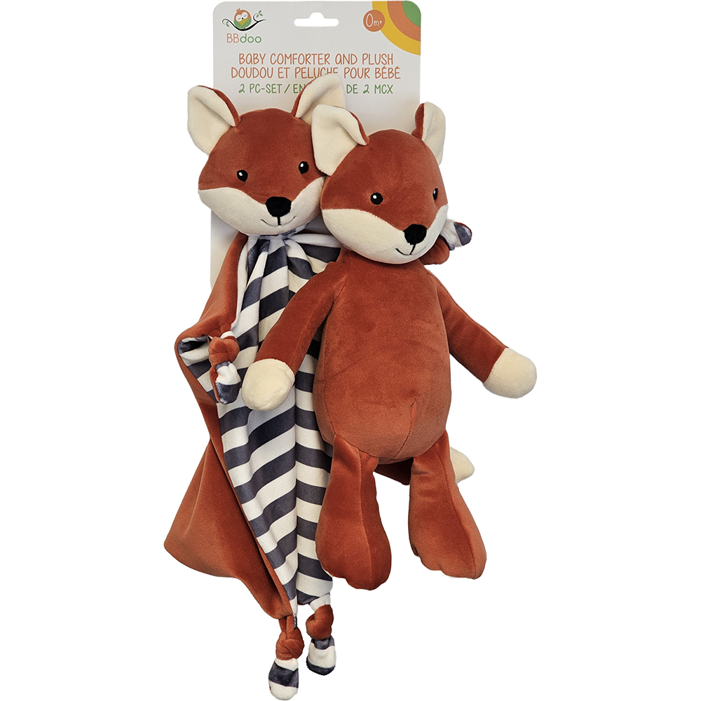 Image Baby Comforter & Plush Toy Set - Fox