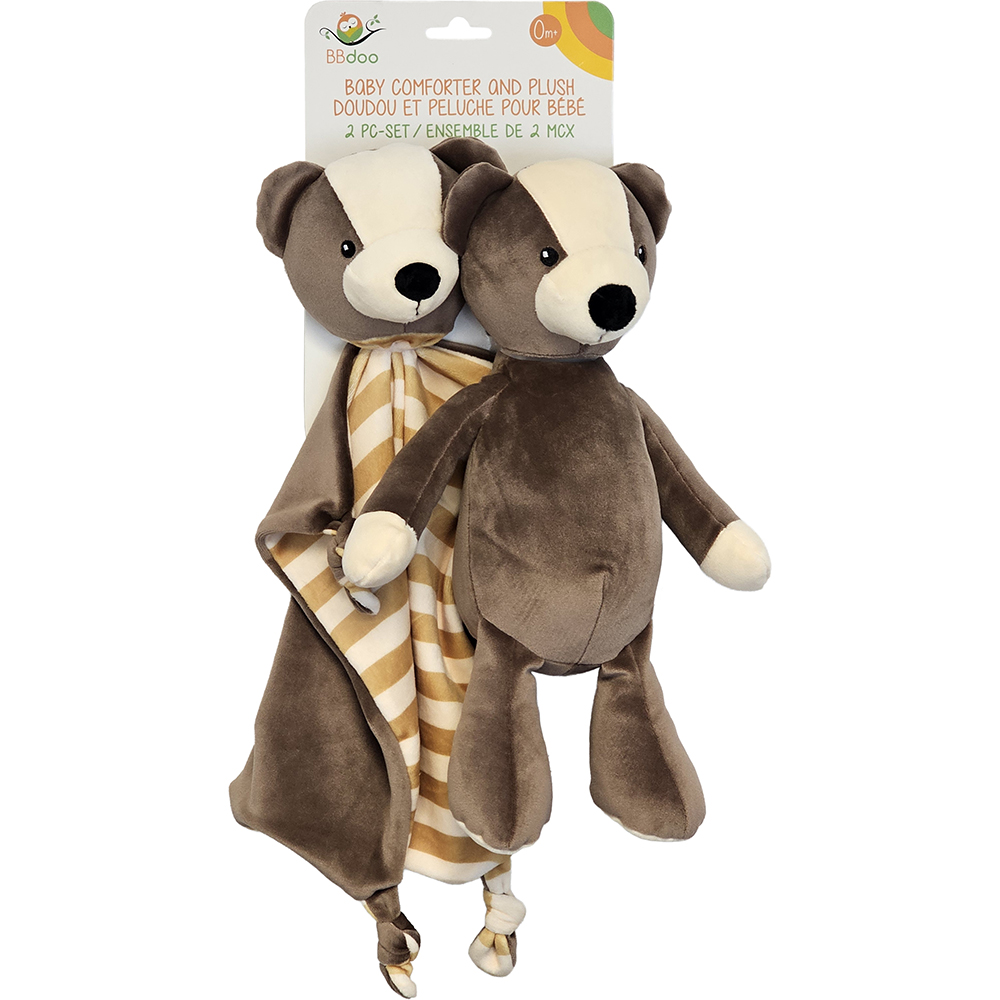Image Baby Comforter & Plush Toy Set - Bear