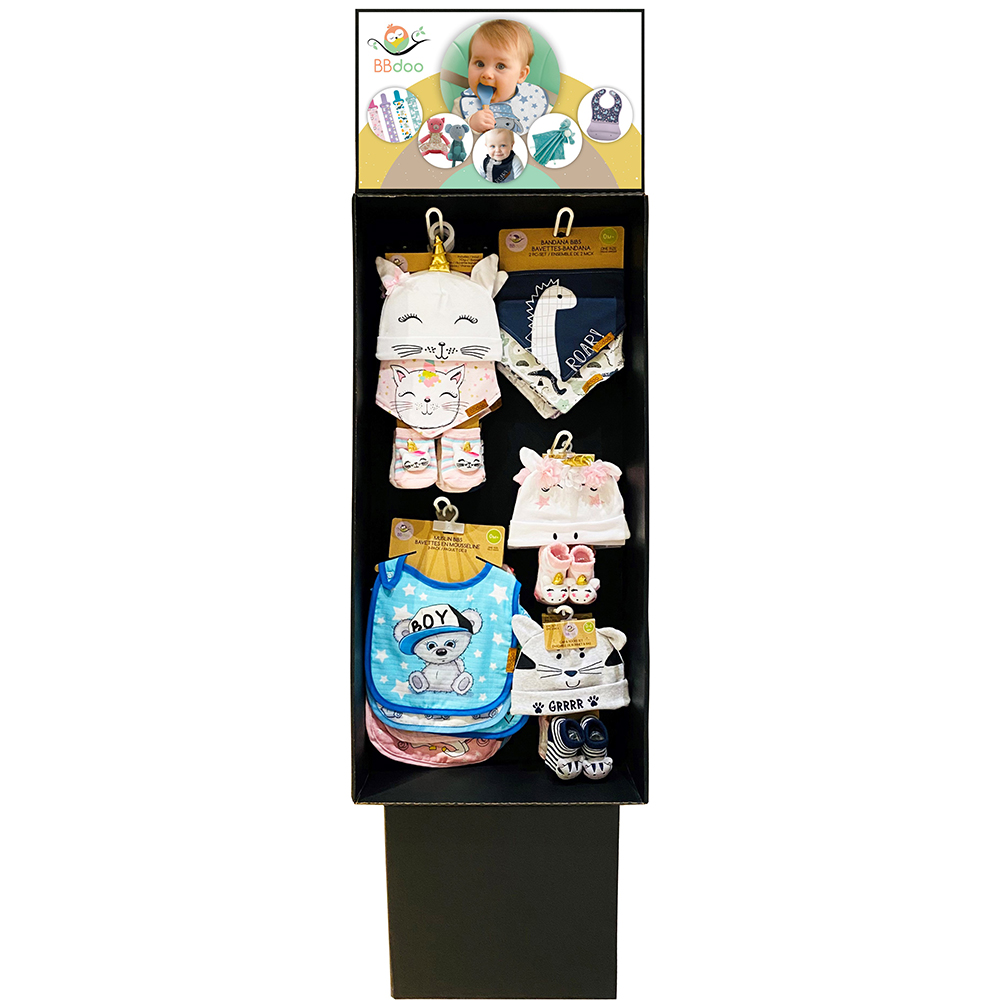 Image Assortiment d'ensembles pour bébé BBdoo en présentoir plancher pop-up