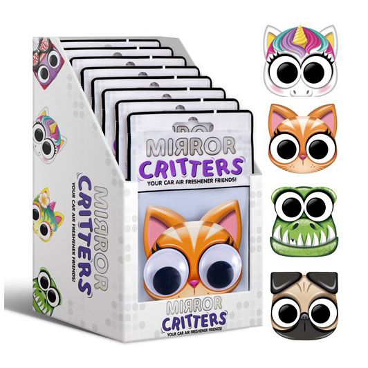 Image Mirror Critters - Pre-loaded Counter Display (16 pcs) Car Air fresheners
