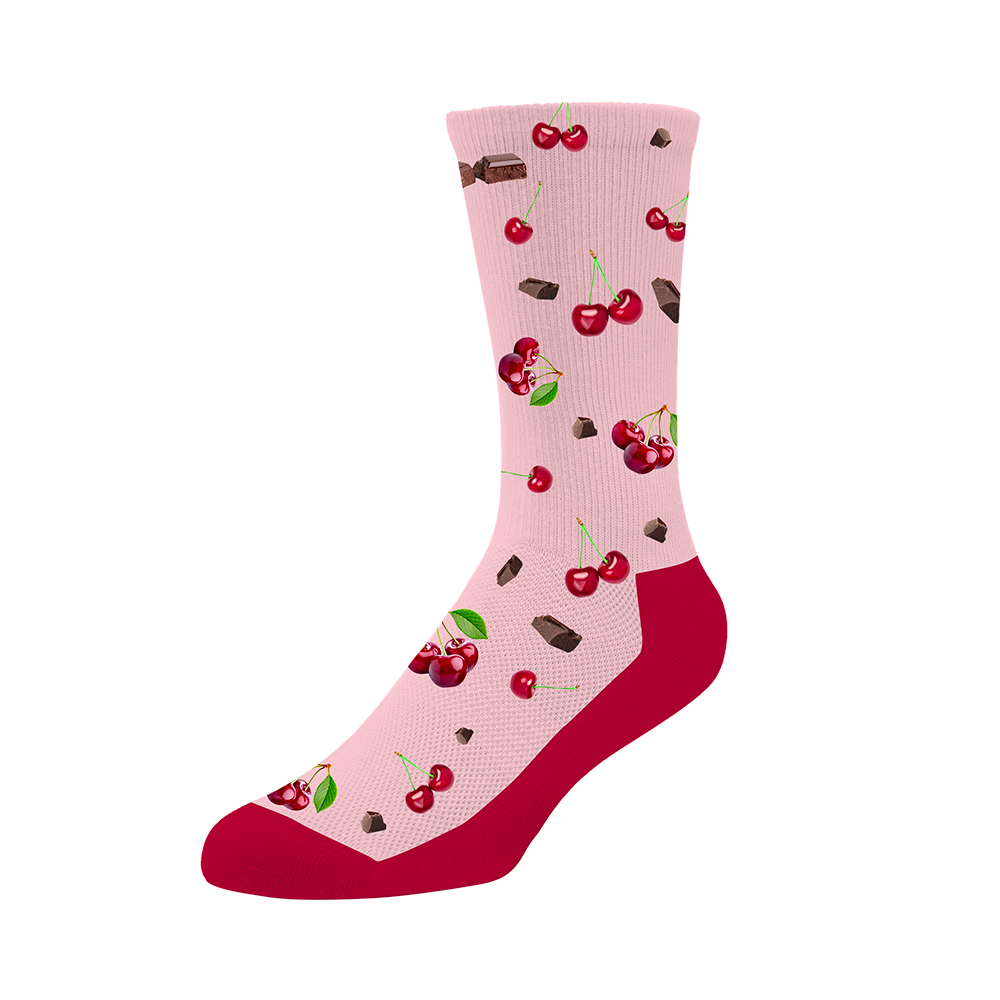 Image KRONO bas cerises pale ROUGE - Grandeur M/G