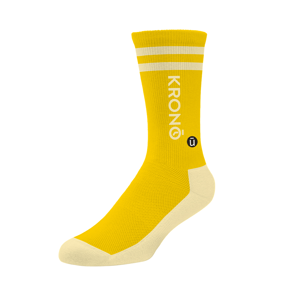 Image KRONO socks stripe YELLOW - Size M/L