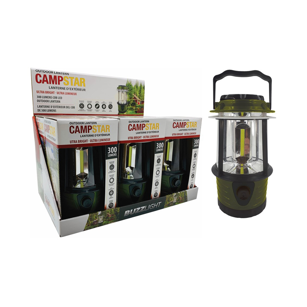 Image 300 Lumens COB LED Outdoor Lantern - CAMPSTAR - In a counter display