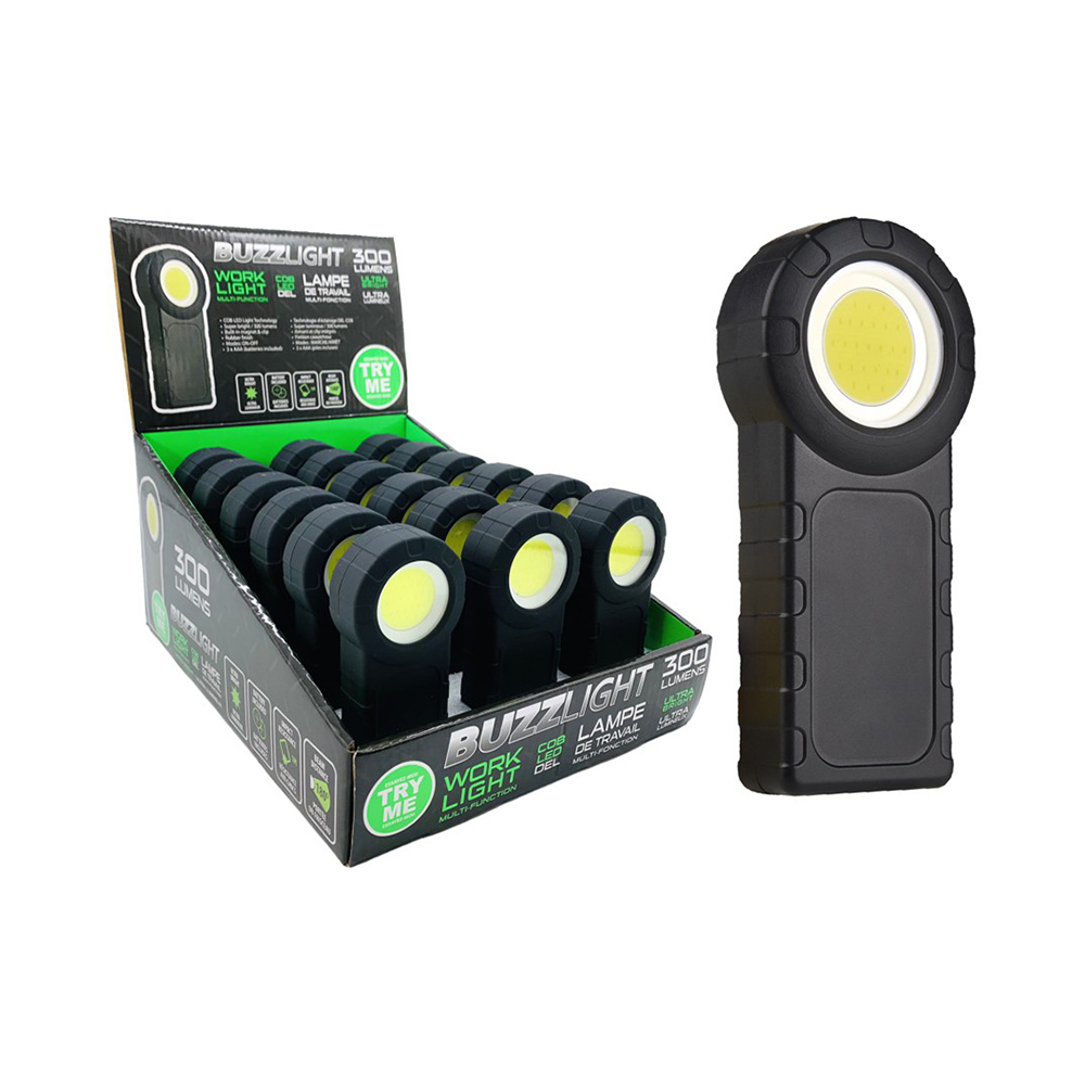 Image 300 Lumens COB LED Worklight with Clip  & Magnet - In a counter display