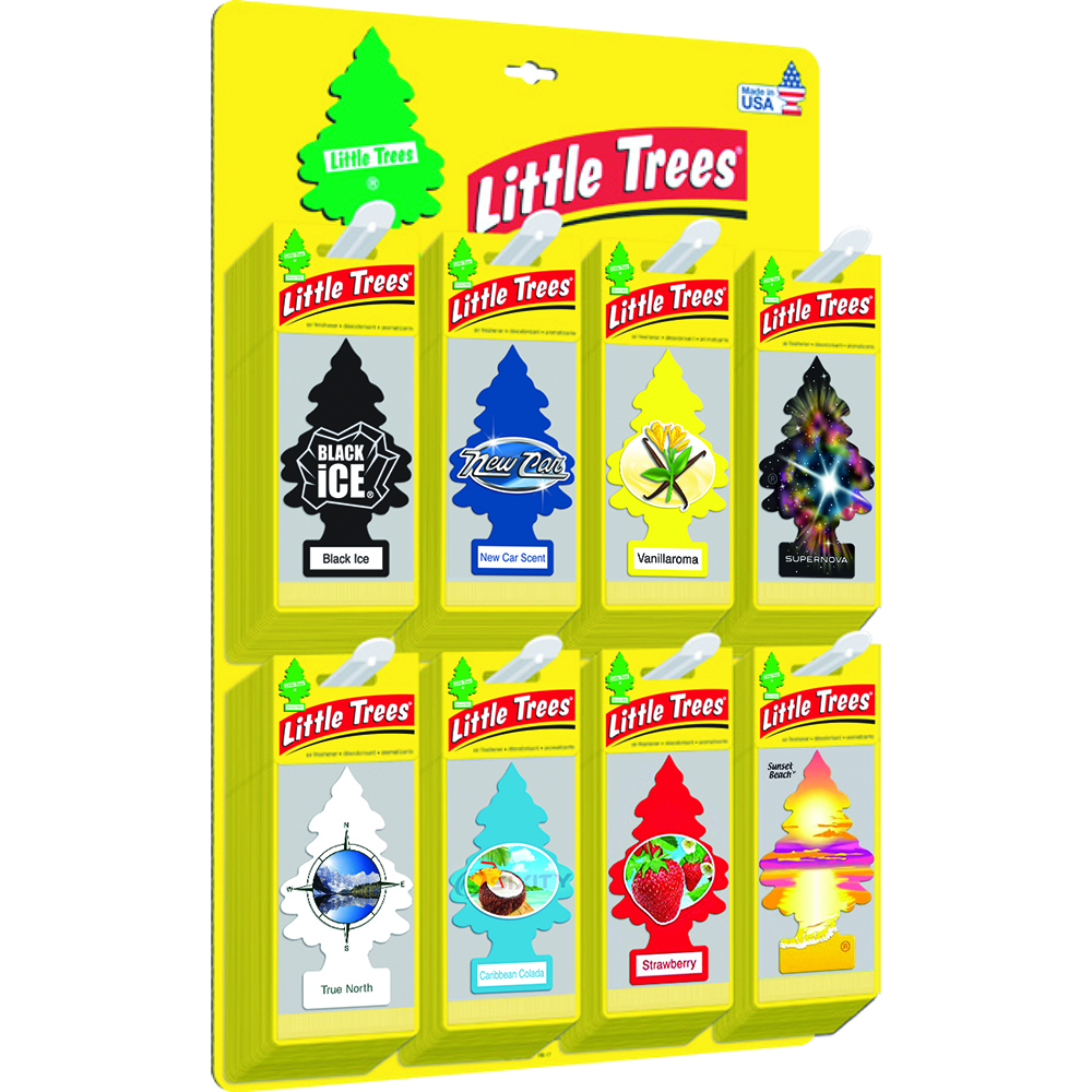 Image Little Trees Présentoir en carton pré-rempli / 96 unités - Fragrances assorties