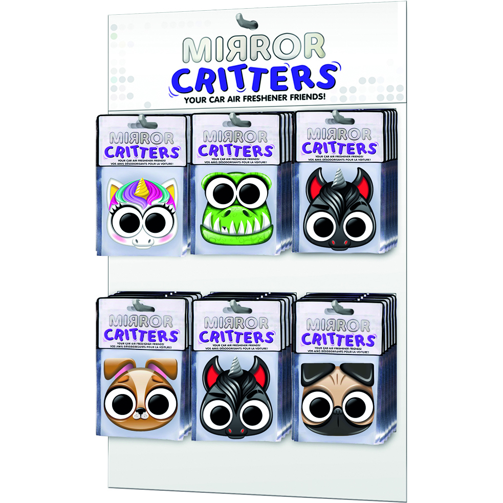 Image Mirror Critters - Pre-loaded Peggable Display (30 pcs)