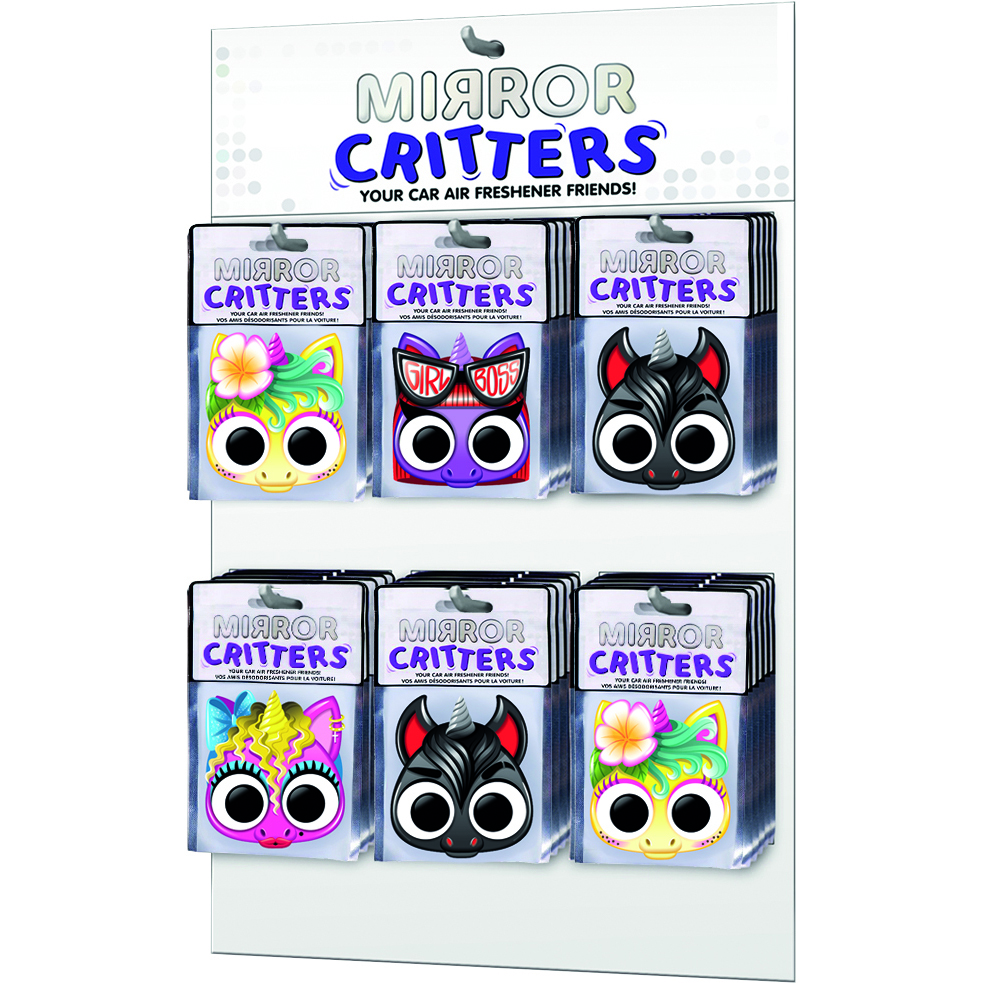 Image Mirror Critters - Présentoir suspendu pré-rempli (30 mcx) - Licornes