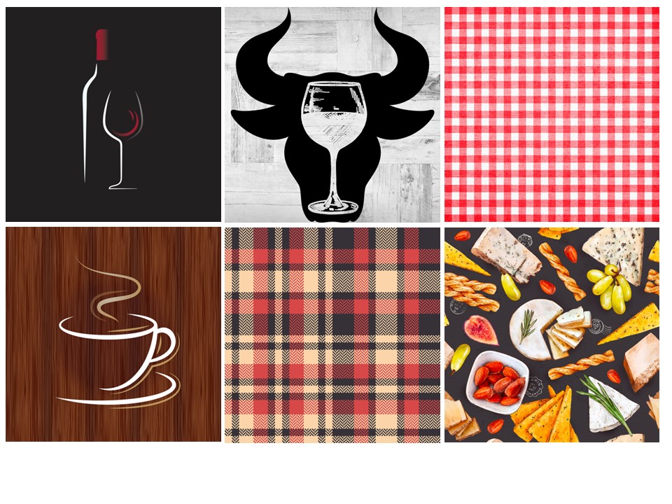 Image Assortment of 12 ''Food'' napkins, 6 designs, 20 units per pack