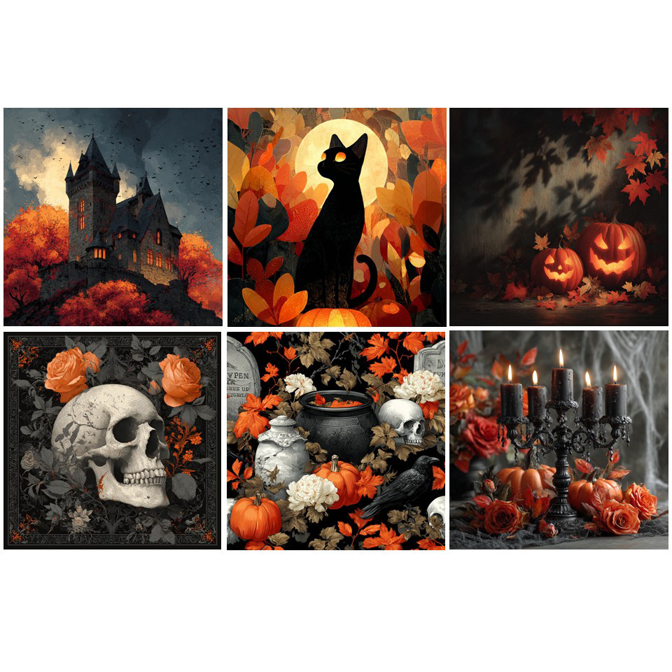 Image 12-PC Napkins Assortment – SWEET SPOOKY Series / 6 Designs, 20 pcs ea.