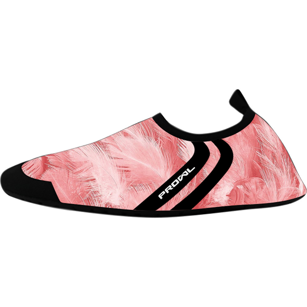 Image PROWL- Souliers de loisir athlétiques pour femmes SLIPFIT - Rose, motif plumes