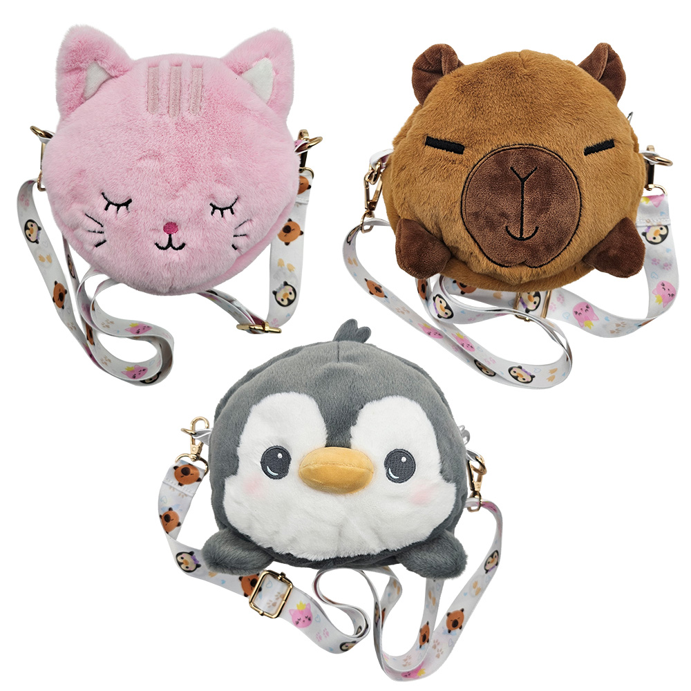 Image PLUSH PURSES - Sacs à main en peluche - Assortiment de 12 mcx