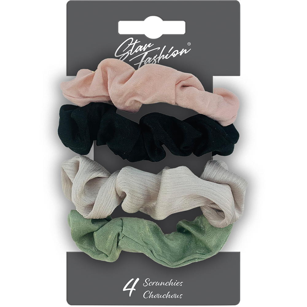 Image Set of 4 Scrunchies - Silk
