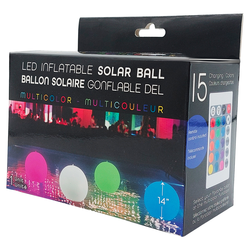 Image Ballon gonflable solaire DEL avec télécommande - (14'')