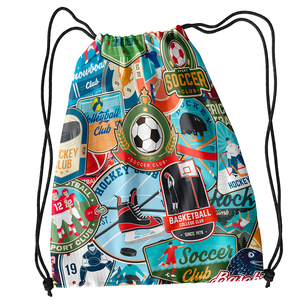 Image Drawstring Bags for Kids- Sports