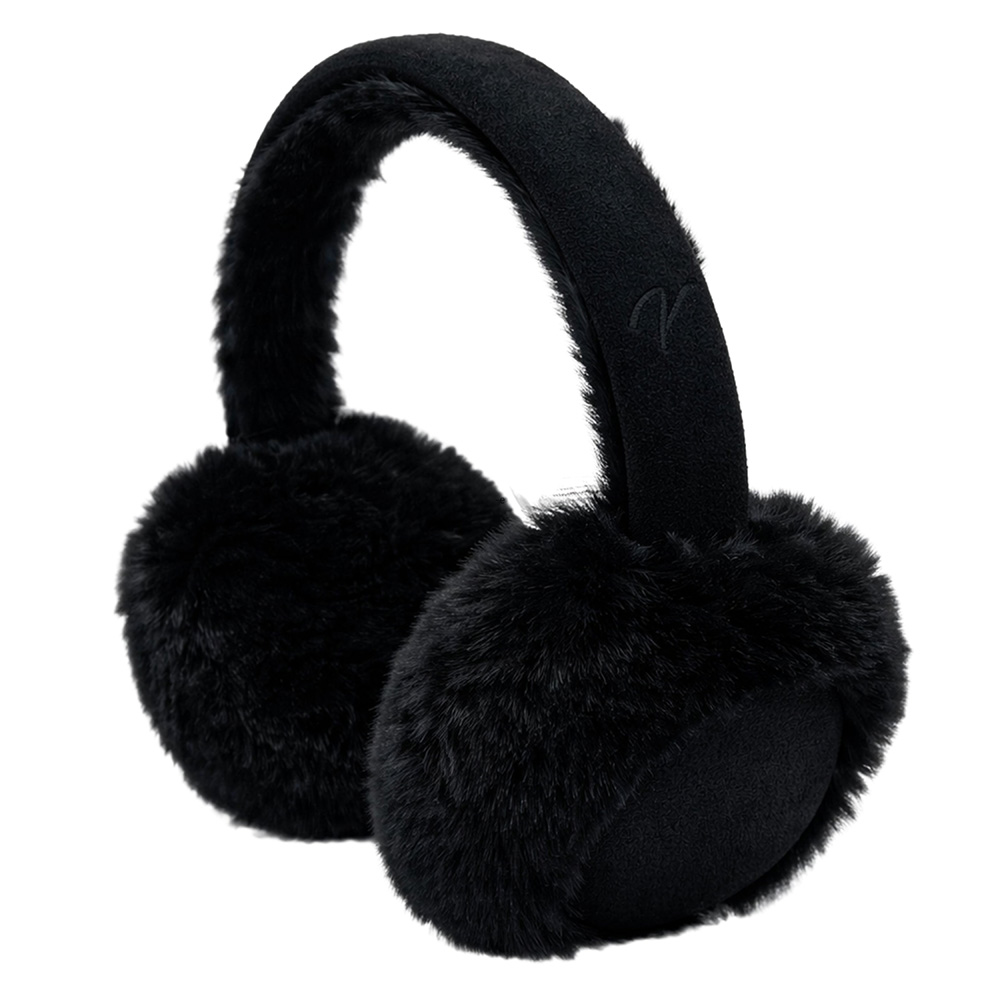 Image Cache-oreilles en fourrure noire pour adultes - Taille unique
