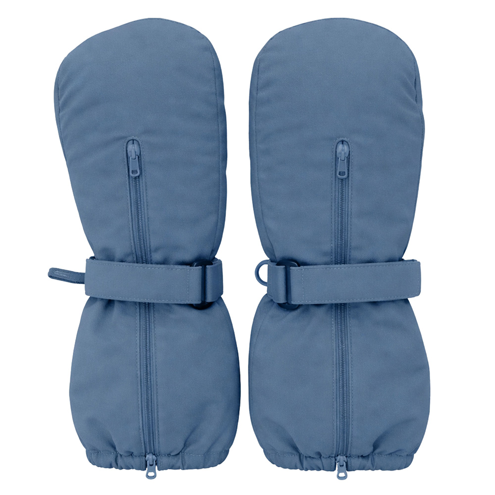 Image Mitaines imperméables pour tout-petits avec fermeture éclair - Bleu - Petit (4-6 ans)