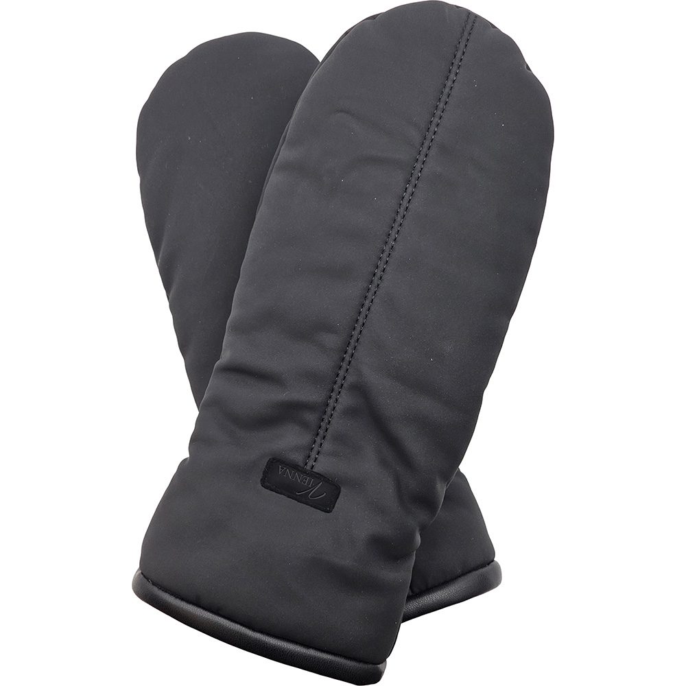 Image PU-Lined Mittens – Black