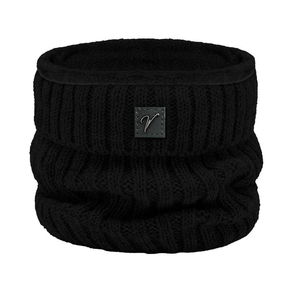 Image Knitted Neckwarmer for Adults, Black