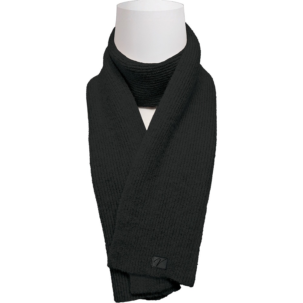 Image Ultra Soft Light Scarf - Solid Color - Black