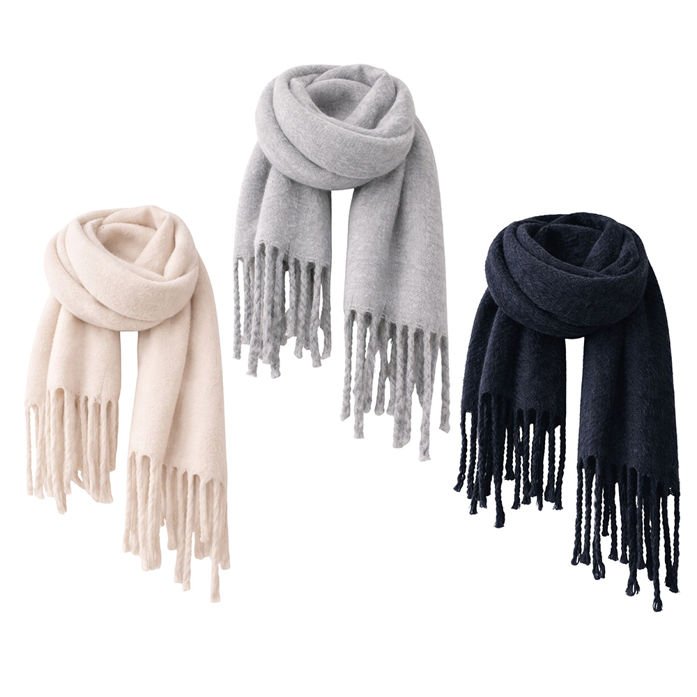 Image Fleece Scaves for Women, Solid Colors